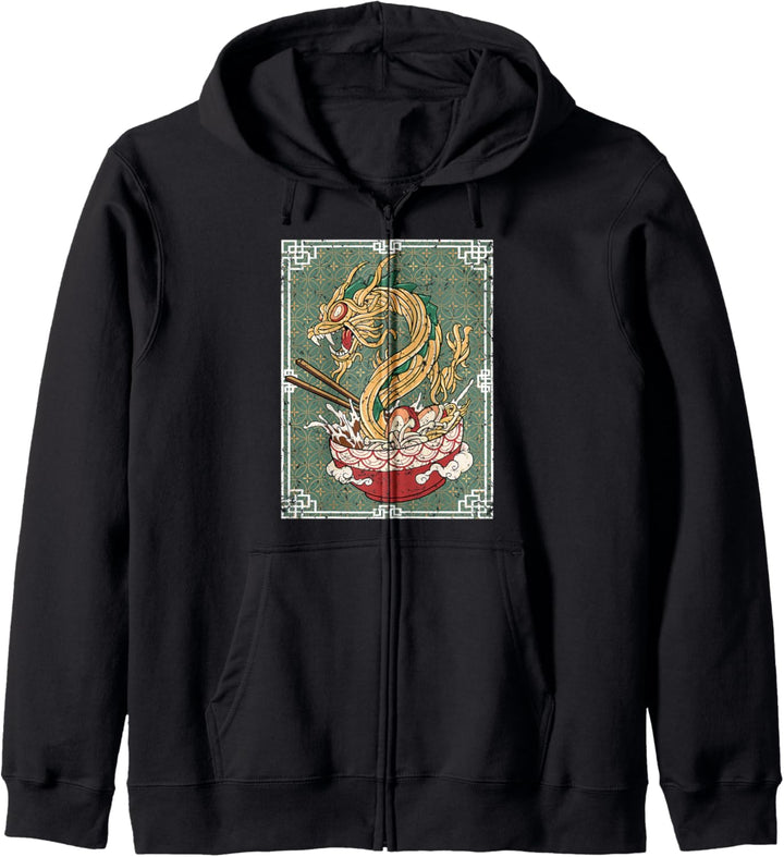 Ramen Drache Japanische Nudelsuppe Kapuzenjacke