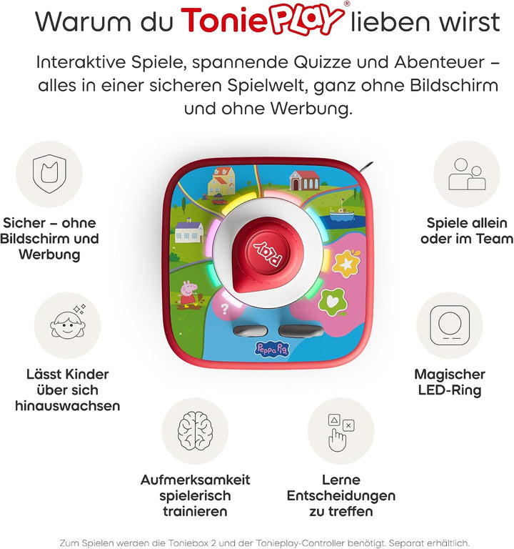 tonies Toniebox 2 Bundle Incl. 1 Peppa und das Neue Baby + EIN Spieltag mit Peppa Tonieplay Spiel, P