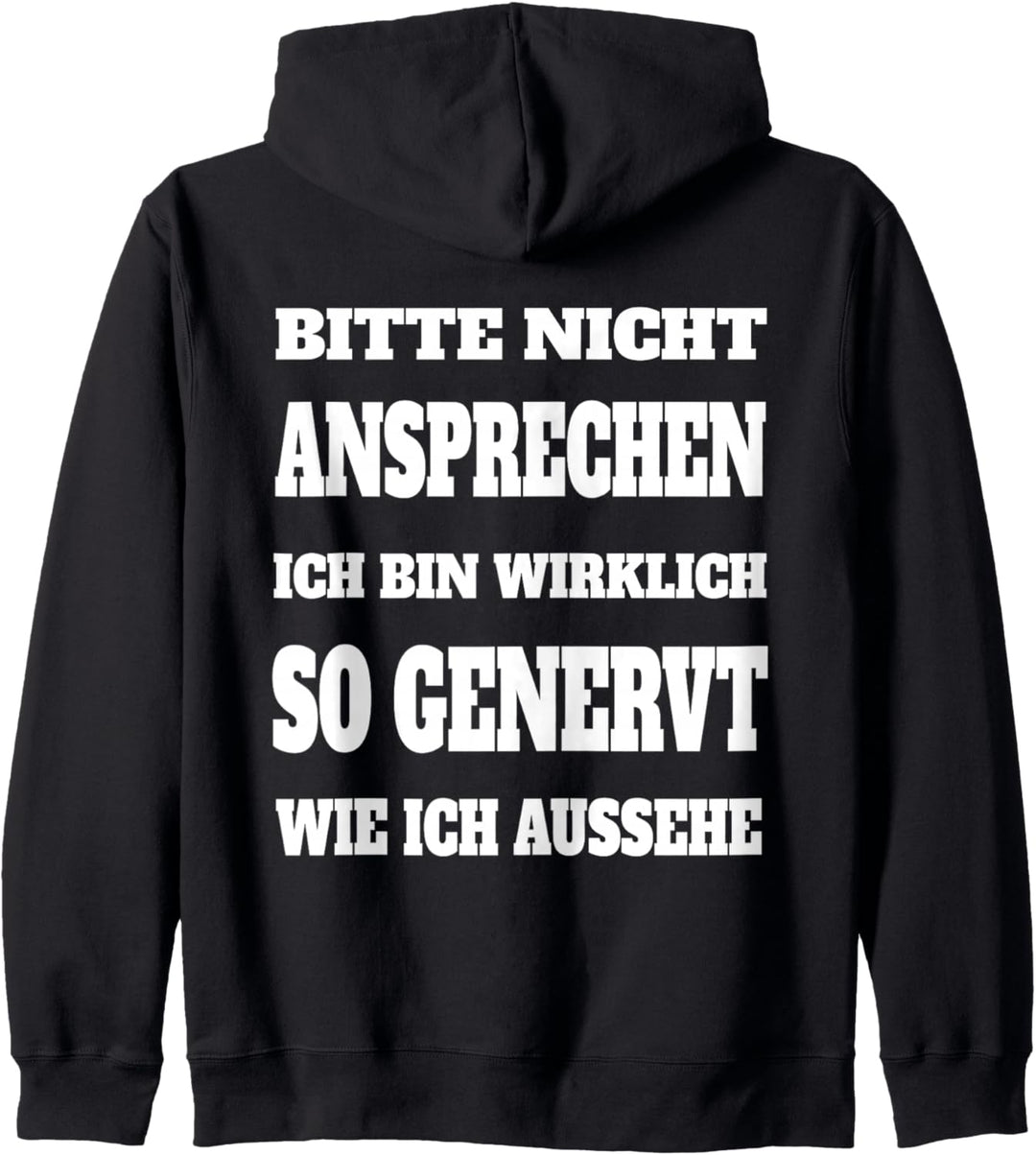 Langschläfer Genervt Miesepeter Morgenmuffel Spruch Kapuzenjacke