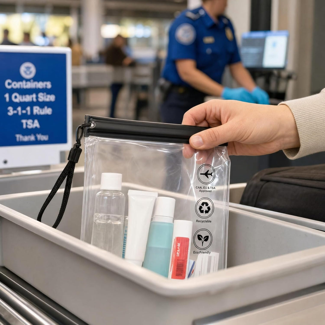 Reisezubehör-Set: 2 Reisepasshülle Transparent,2 Dokumententasche Wasserdicht A6,2X Kofferanhänger N