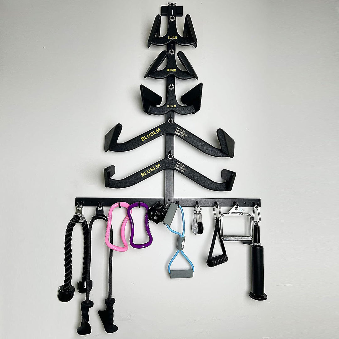 Gym Fitness Lat-Pull-Down-Stange Aufbewahrungsregal für Mag-Grip, robuster A-Rahmen-Ständer für Lat-
