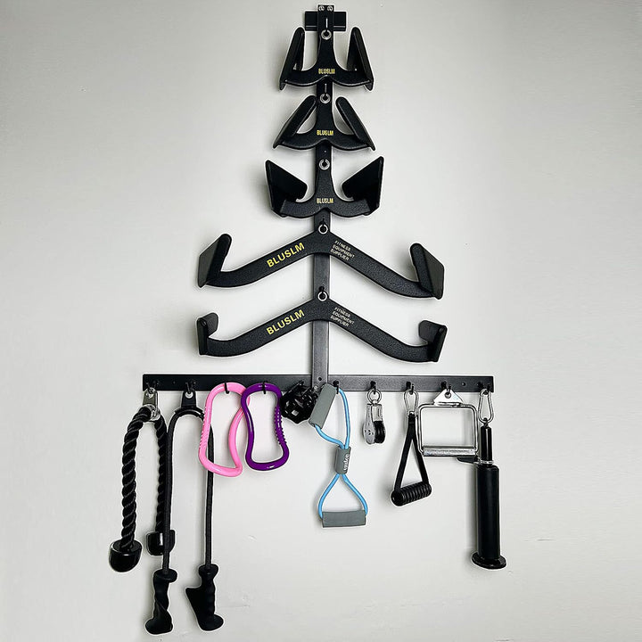 Gym Fitness Lat-Pull-Down-Stange Aufbewahrungsregal für Mag-Grip, robuster A-Rahmen-Ständer für Lat-