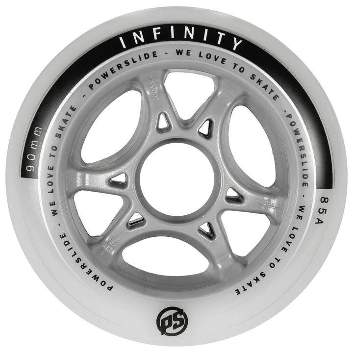 Powerslide Rollen Infinity Ii 4-Pack Inline Set 90 mm Weiss, 90 mm Weiss