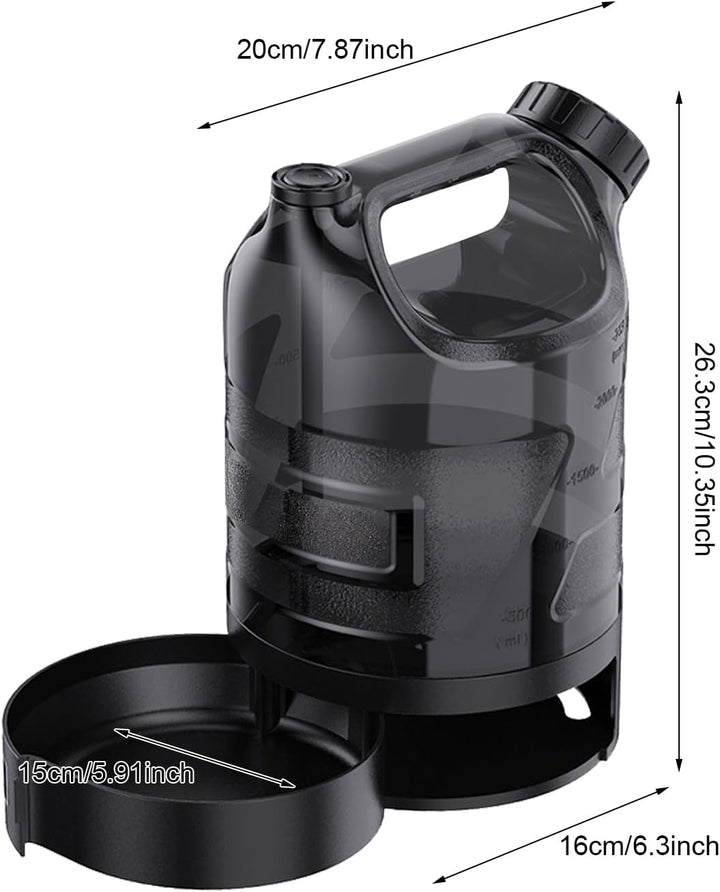 Hundetrinkflasche 2500ml Tragbare Wasserflasche für Hunde unterwegs