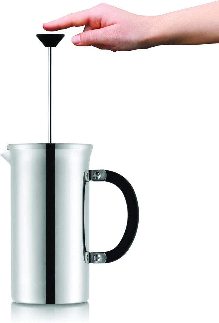 Bodum Tribute Kaffeebereiter aus Edelstahl, 100 ml, Chrom, 11352-16, Chrome