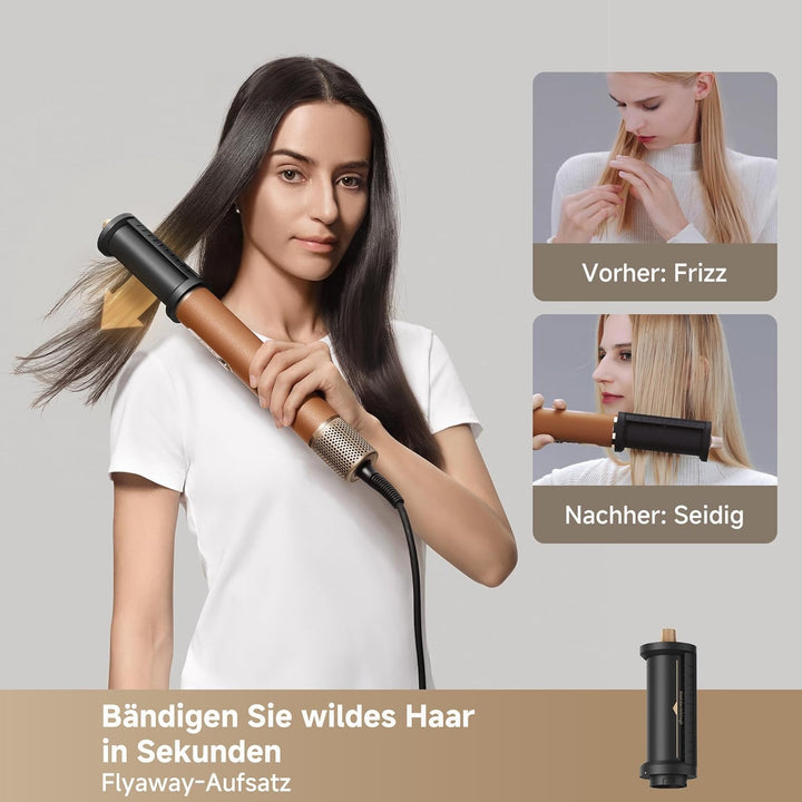 dreame AirStyle Pro 2, 7-in-1-Hairstyler, Schnelltrocknend, 2 Lockenaufsätze, Volumen für das Haar,