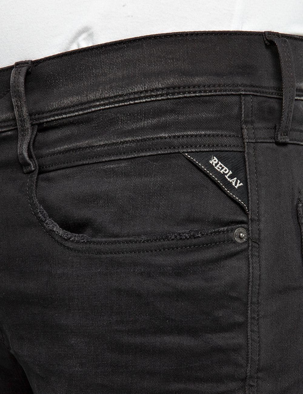 Replay Herren Jeans Anbass Slim-Fit Hyperflex mit Stretch
