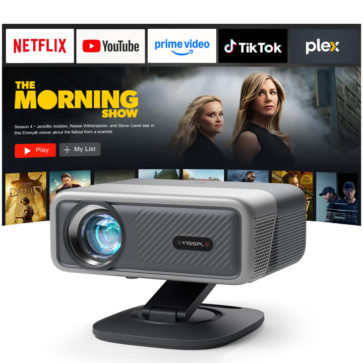 Smart Beamer 4K[Netflix Official &amp; 3D Dolby Audio] VISSPL 28000 Lumen Autofokus/Auto Trapezkorrektur