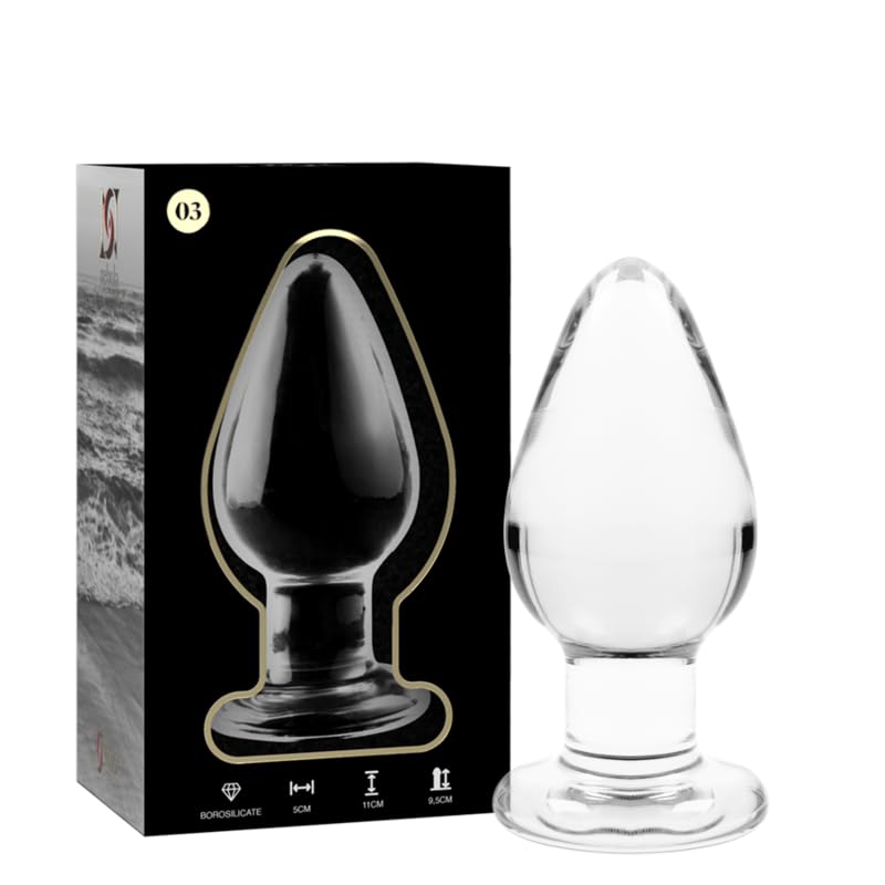 Model 3 ANAL Plug Borosilicate Glass 11 X 5 cm TRANSPARENT, 8435566042072