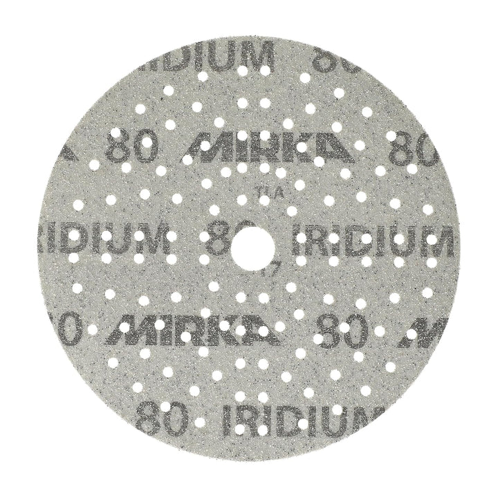 100x MIRKA Haftschleifscheibe IRIDIUM Grip 121L 150mm K.80 f.HO/Metall/Lack/Ku. Korn P80, Korn P80