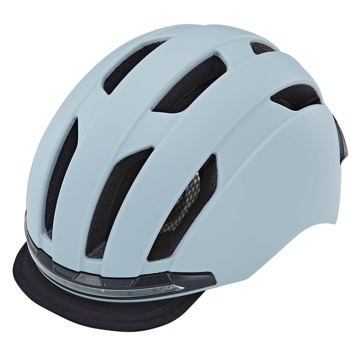 Prophete E-Bike Helm ECO Urban Fahrradhelm, Inmold Technologie, LED-Licht vorne und hinten (360° Sic