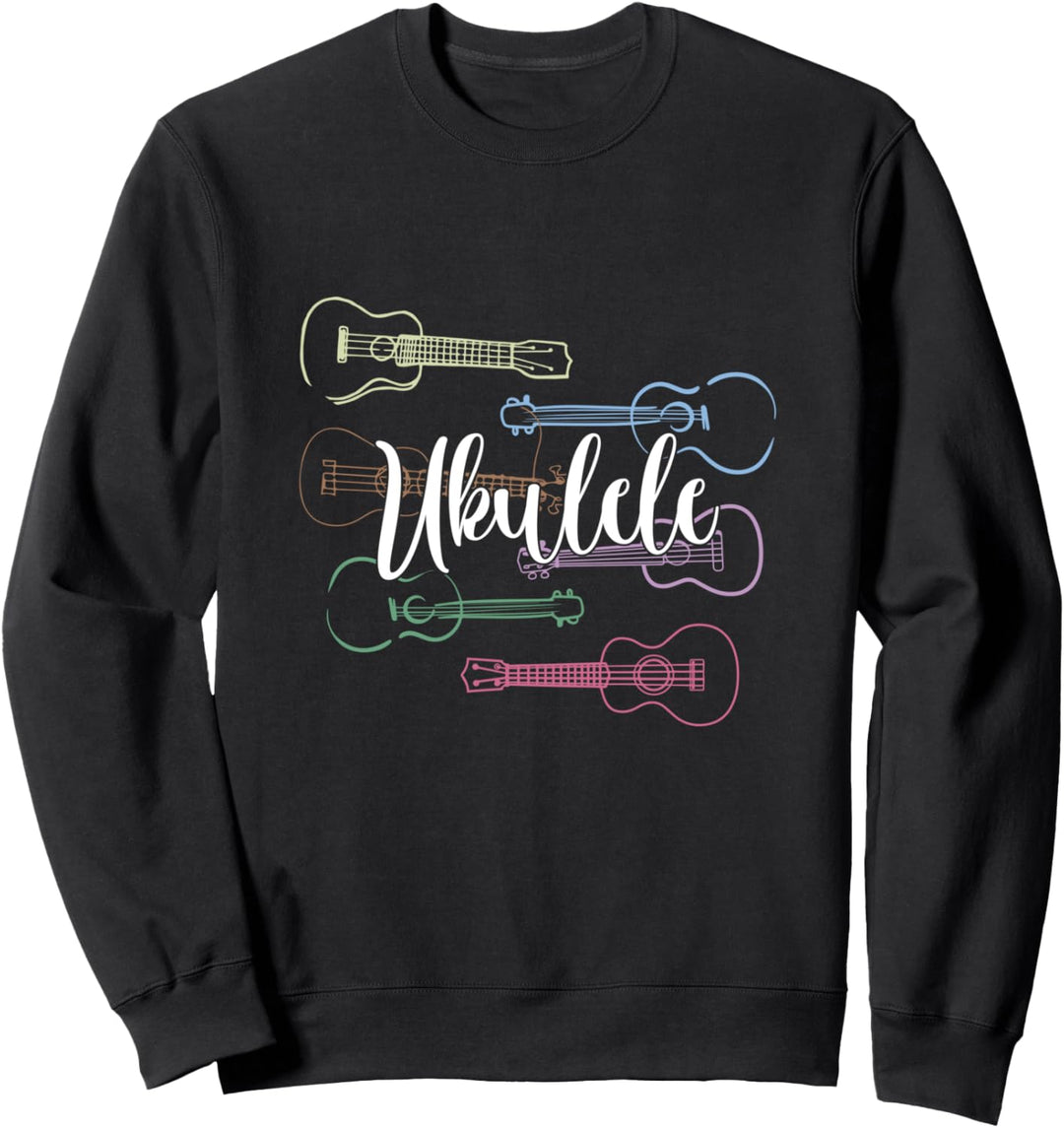 Ukulele Musikinstrument Musiker Uke Akustik Gitarrist Musik Sweatshirt