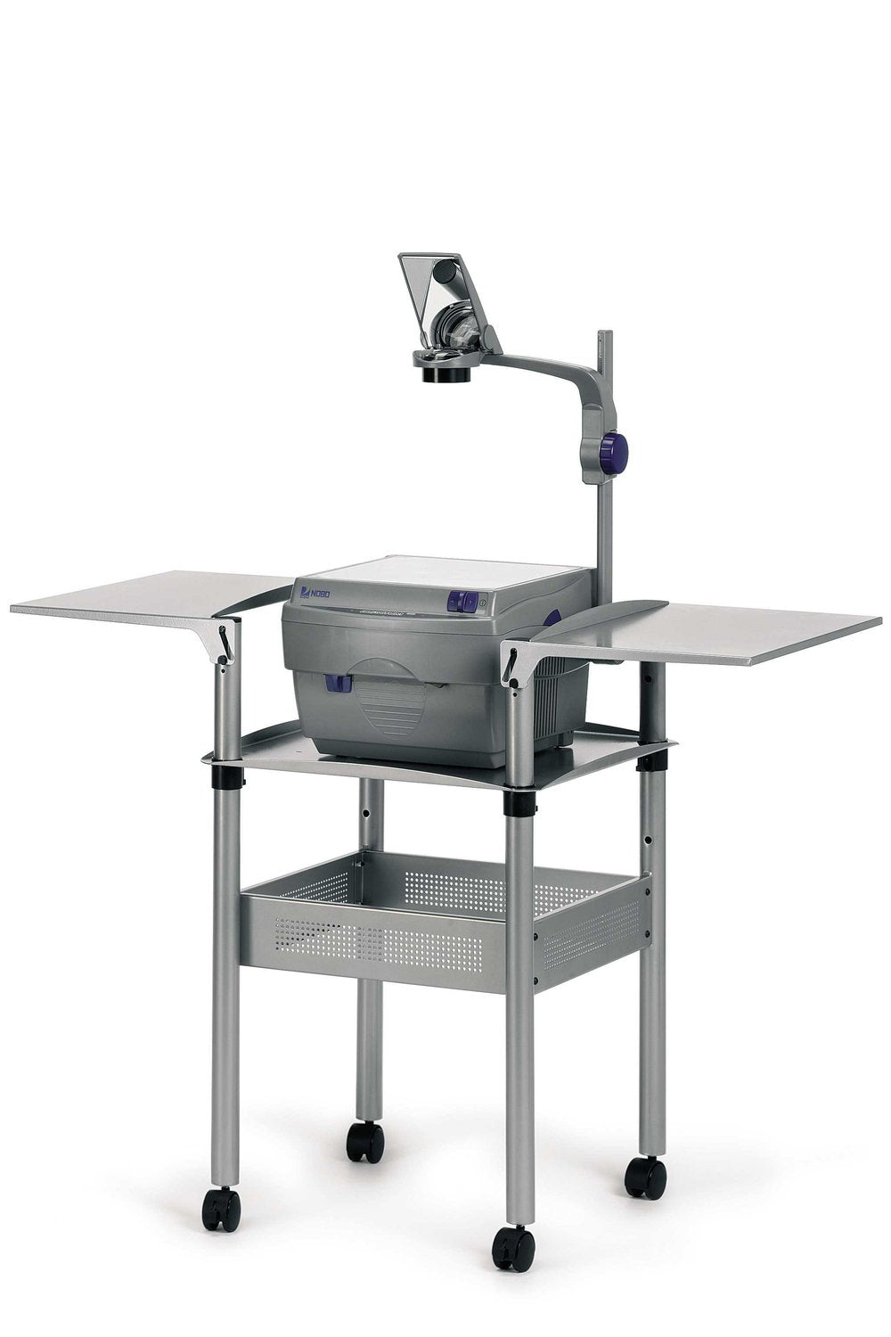 Nobo OHP-Projektionswagen/1900787 114x86,5x52cm titangrau Stahl auf Rollen