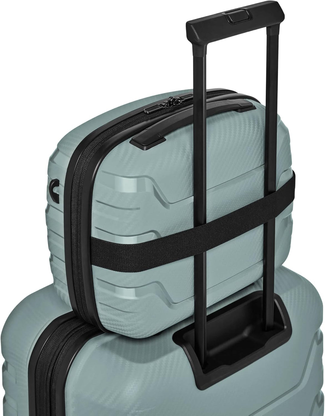 SMARTBOX Beauty Case Hartschale Aufsteckfunktion Schultergurt | 34 x 17 x 27 cm, 14 Liter, Polypropy