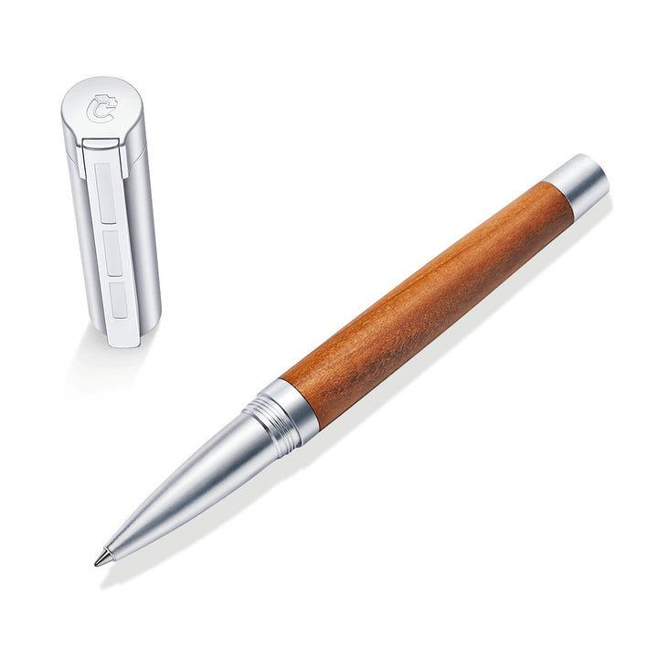 STAEDTLER Initium Lignum Tintenroller, Pflaumenholz, M, schwarz, Made in Germany, mit edler Geschenk