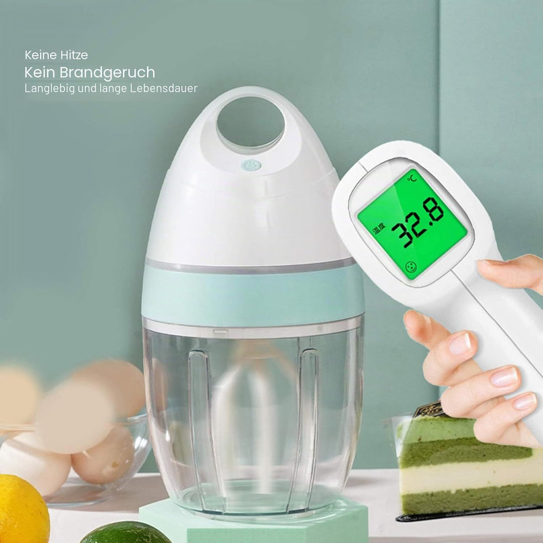 Alvinlite 900 ml Kleiner Stand-Eiermixer, elektrischer Schneebesen, Mini-Mixer-Schaumer perfekt für