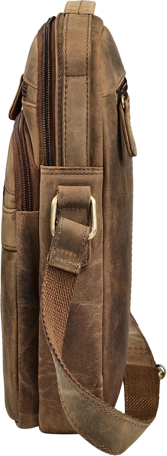STILORD Omar Umhängetasche Herren Klein Leder-Tasche Crossbody Bag Herrentasche zum Umhängen Schulte