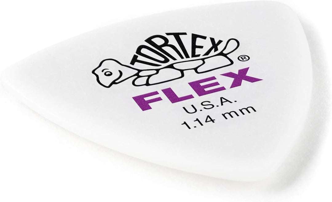 Médiators Jim Dunlop 1,14mm Tortex Flex Triangle 1,14mm sachet de 72 1,14 mm Weiss, 1,14 mm Weiss