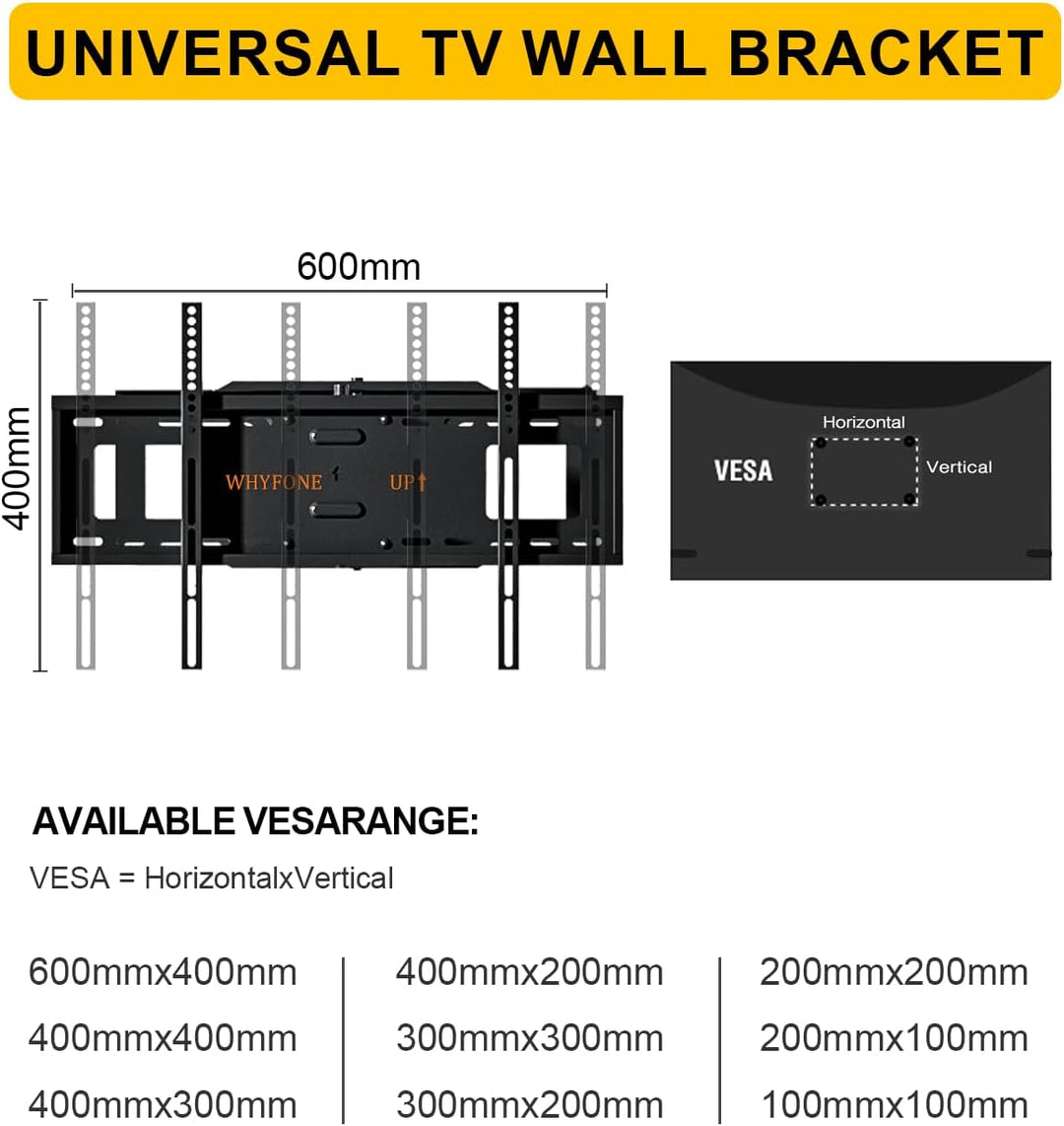 TV Wandhalterung mit 1219mm Extra Langem Gelenkarm für 37-86&