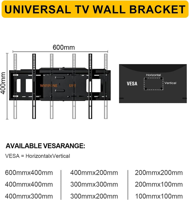 TV Wandhalterung mit 1219mm Extra Langem Gelenkarm für 37-86&