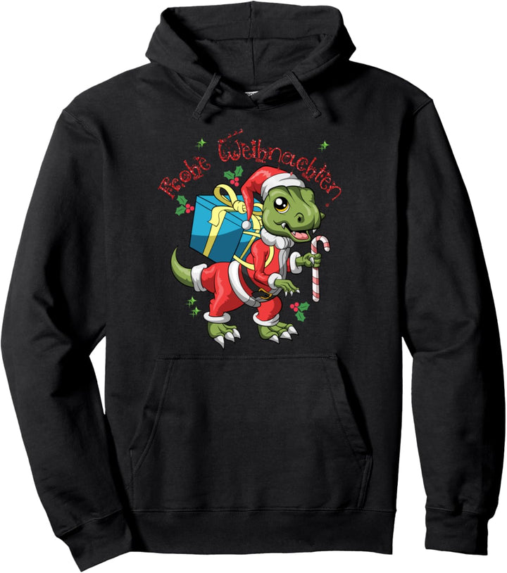 Süsses Dinosaurier Baby Pajama Frohe Weihnachten T Rex Pullover Hoodie