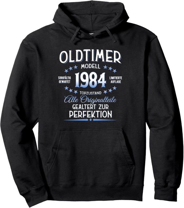 40 Geburtstag Geschenk Oldtimer Jahrgang 1984 Pullover Hoodie