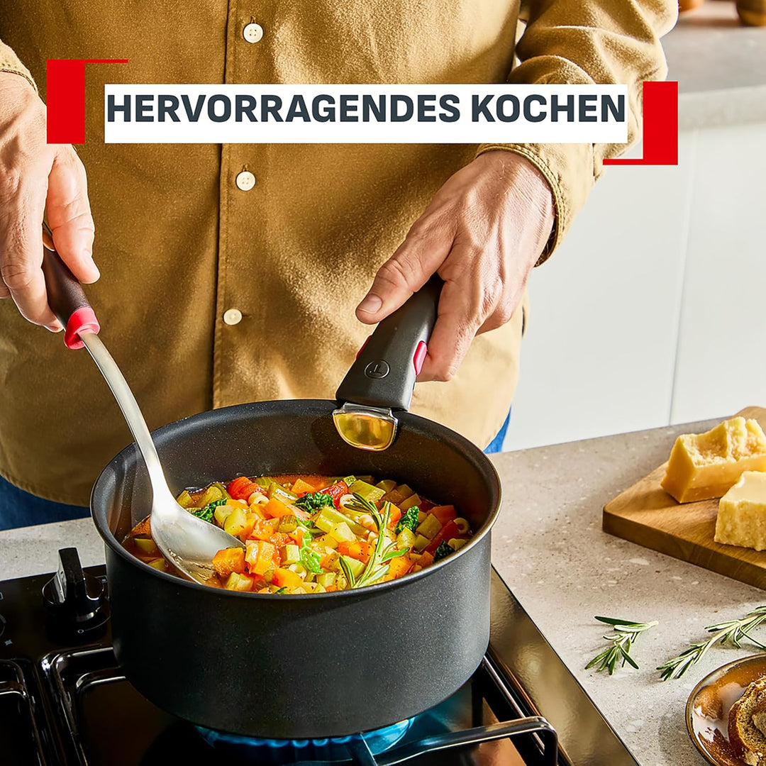 Tefal Ingenio Excellence Fusion Kasserolle 16 cm, stapelbar, platzsparend, Kasserolle 16 cm