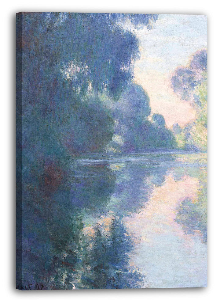 Printed Paintings Leinwand (60x80cm): Claude Monet - Morgen auf der Seine 60x80 cm, 60x80 cm