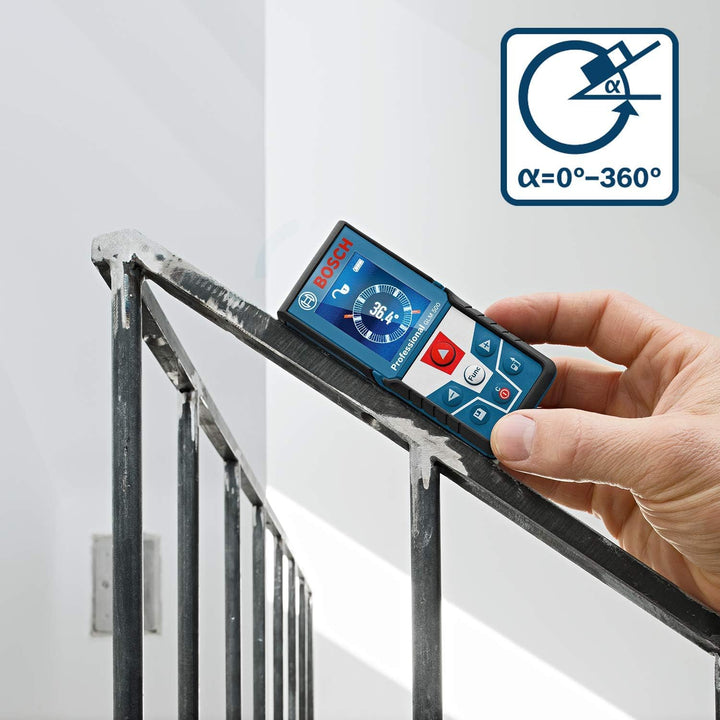 Bosch Laser Entfernungsmesser GLM 500 (Arbeitsbereich: 0,05–50 m, Neigungswinkel: 0–360°, Messgenaui