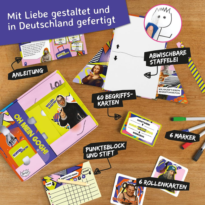 Oh Mein Gogh! - Lustiges Partyspiel &amp; Zeichenspiel Für Erwachsene | Witziges Spiel Mit Saboteur | Kr