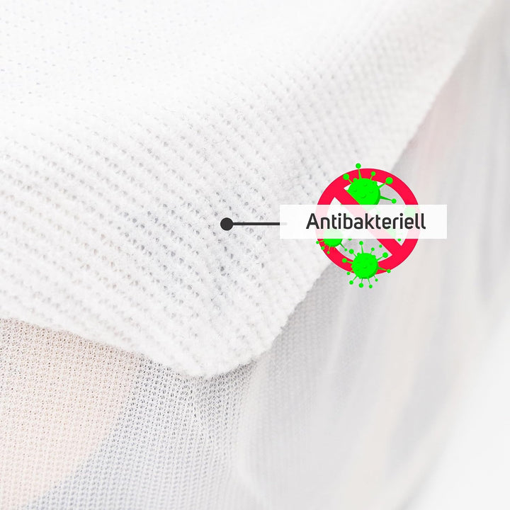 Matratzenschoner aus Baumwolle für Babykrippe | 60 x 120 cm | Wasserdicht | Atmungsaktiv | mit Gummi