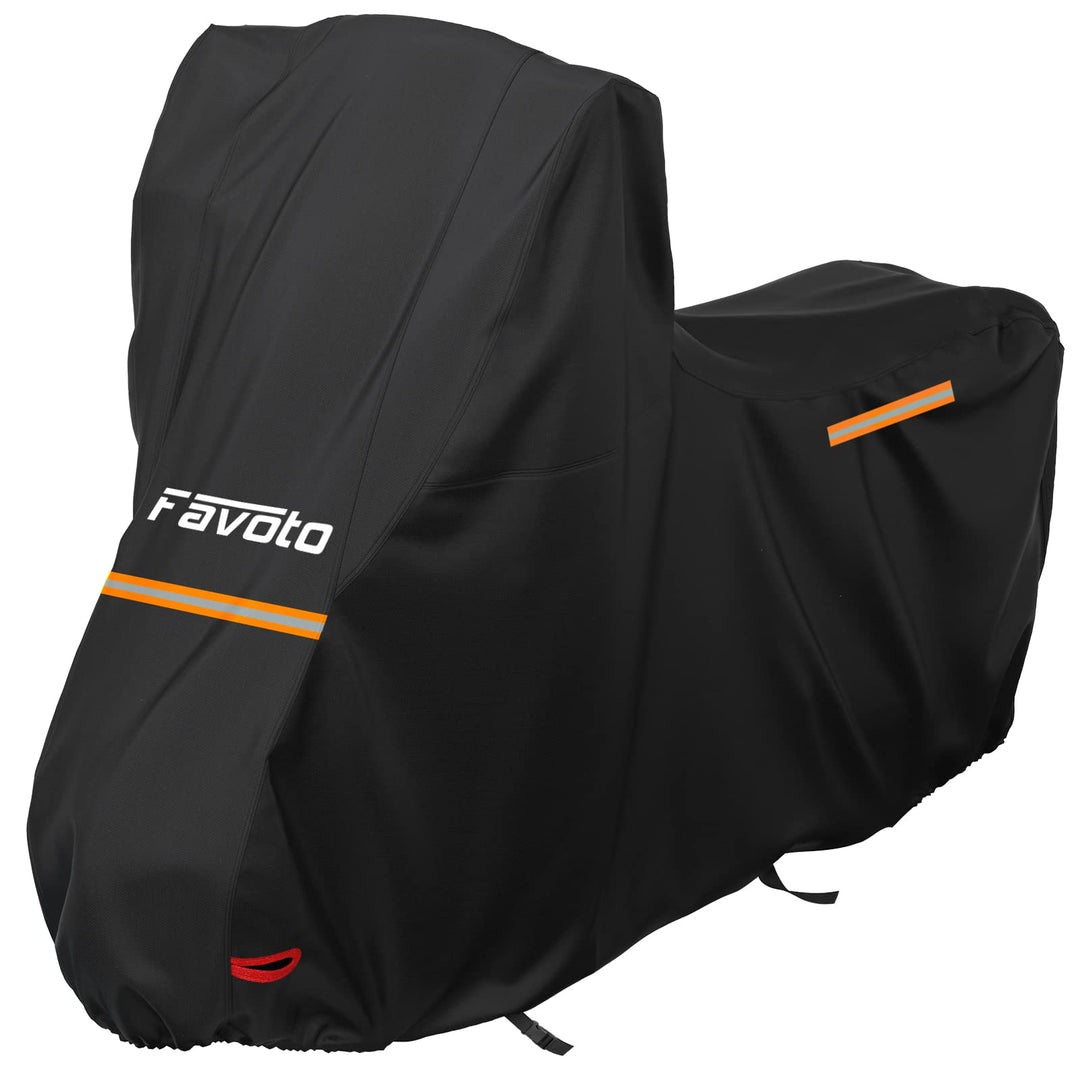 Favoto Motorradabdeckung Wasserdicht Motorrad Abdeckpane Outdoor 210D Oxford für Motorräder Elektror