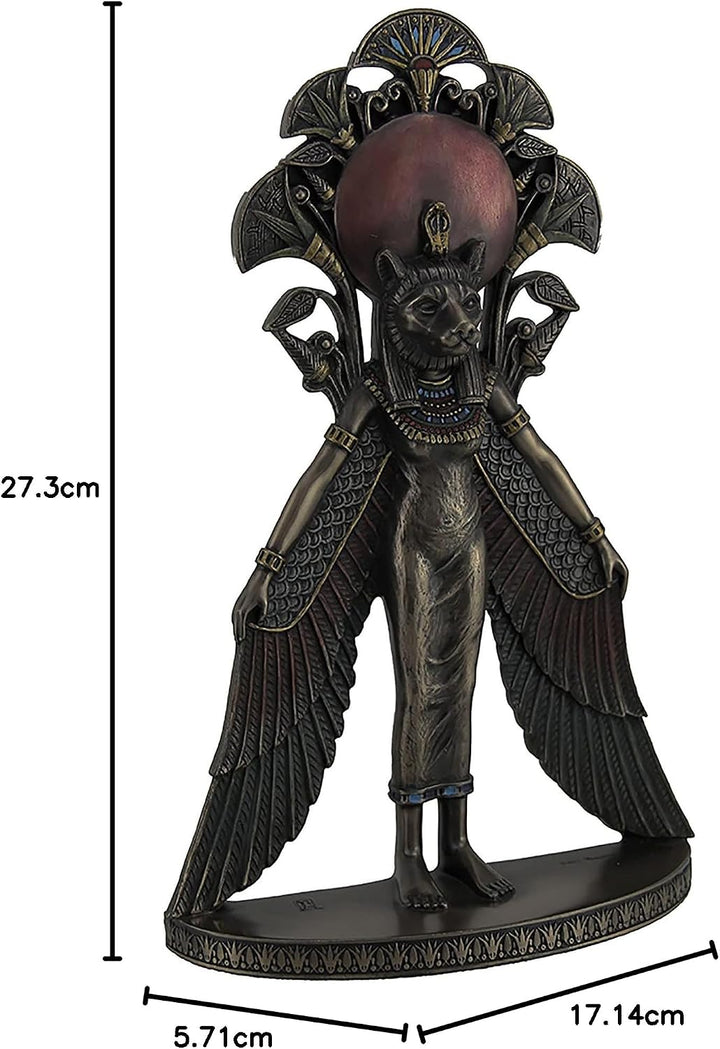 Veronese Design Sekhmet Geflügelte ägyptische Kriegergöttin Wandkunststatue
