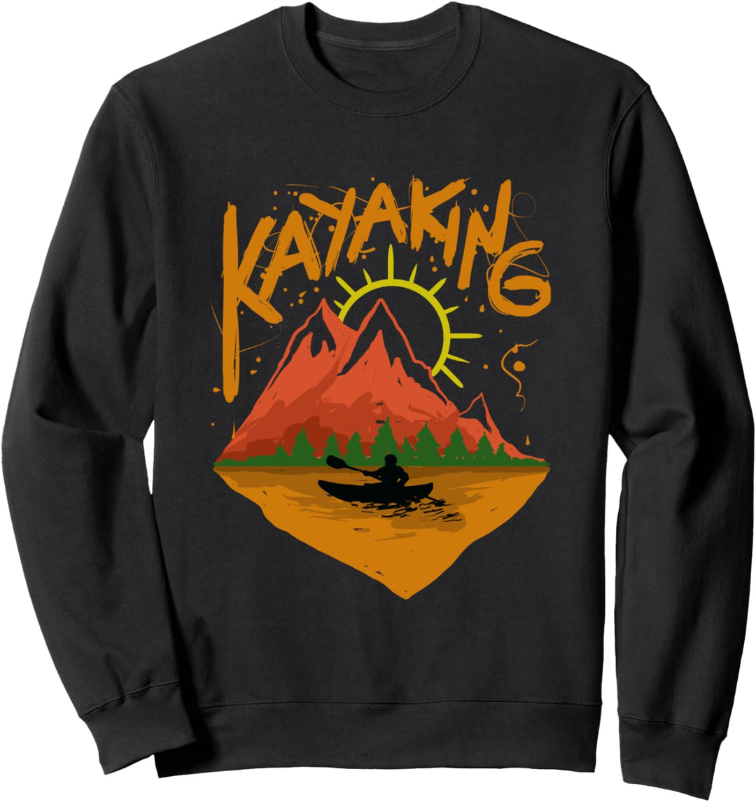 Kajak Geschenk Kajakfahren und Paddeln Sweatshirt