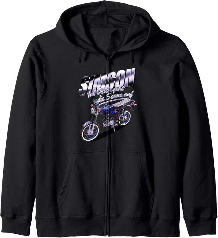 Simson Blau Kapuzenjacke