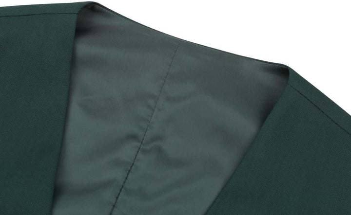 YOUTHUP Herren Weste Formell Slim Fit Anzugweste V-Ausschnitt Freizeit Gilet Herrenweste für Busines