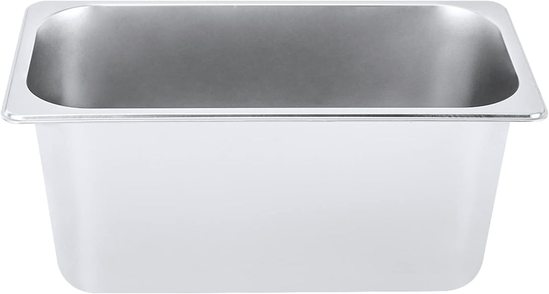 4*GN Edelstahlbehälter mit Deckel Rechteckiger Catering-Behälter 1/3 Grösse 6" Tief Edelstahlbehälte