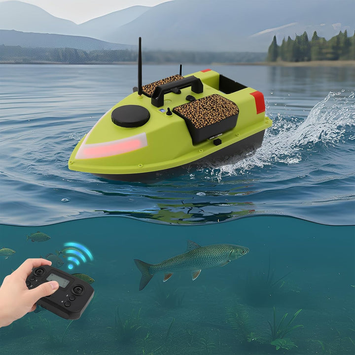 600M GPS Köderboot,GPS Köderboot,Karpfenangeln Fischfinder Boot,Akustischer Tiefenfinder LCD Fischfi