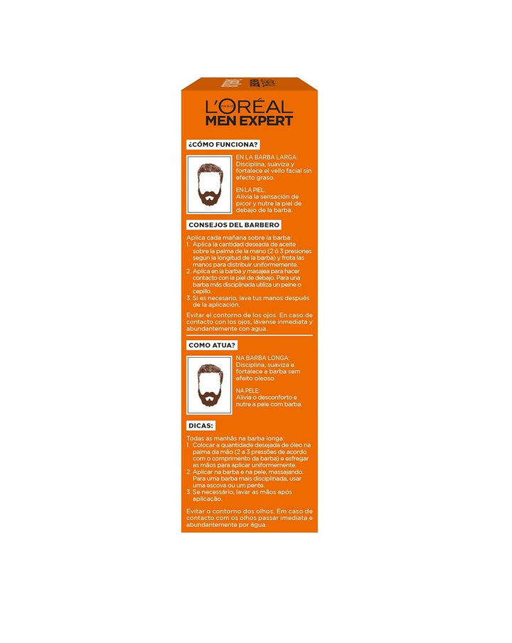 L´Oreal Men Exp.Barb.Aceite 30 Bartöl, 30 ml, Bartöl, 30 ml