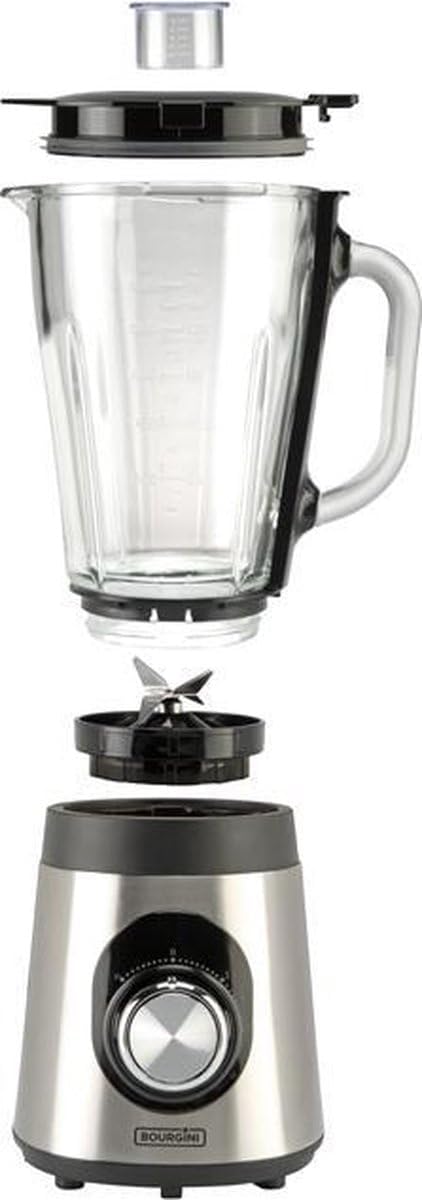 Bourgini Classic Mixer Plus - 1,5L - Edelstahl Standmixer