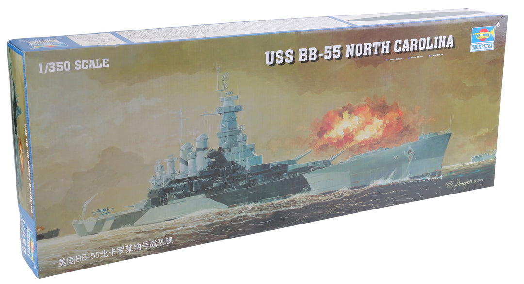 Trumpeter 05303 Modellbausatz Schlachtschiff USS North Carolina BB-55
