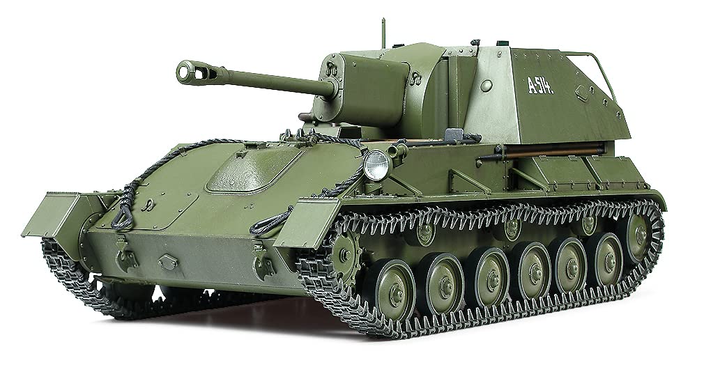 Tamiya 35348 RUSSISCHE SELBSTFAHRZEUGE SU76M 1/35" 1:35 Sov. SU-76M Panzerhaubitze Fahrzeug