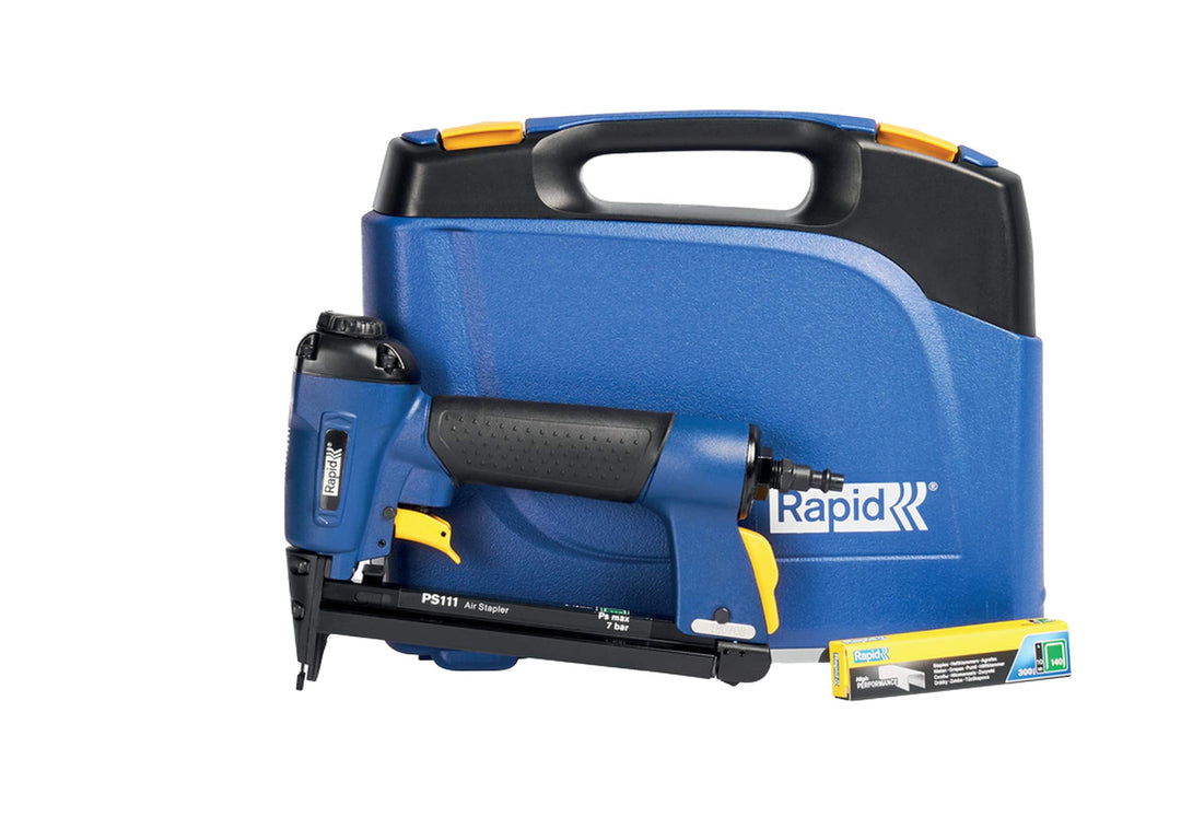 Rapid Drucklufttacker PS111, Druckluft Tacker für Holz und Folien, Leicht, Kompakt und Handlich, für