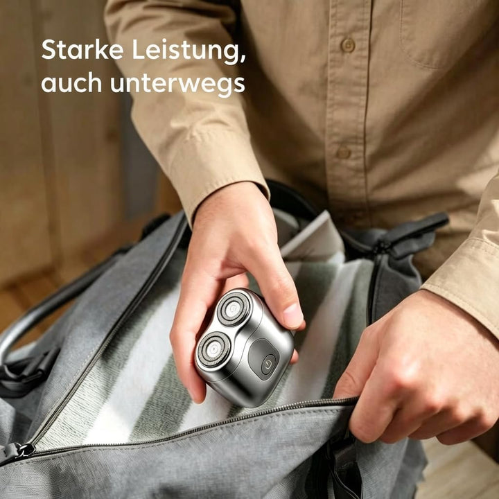 Skyworth Metz Elektrorasierer Herren, IPX7 Nass-Trocken Rasierer 8000 RPM, Magnetischer Scherkopf, D