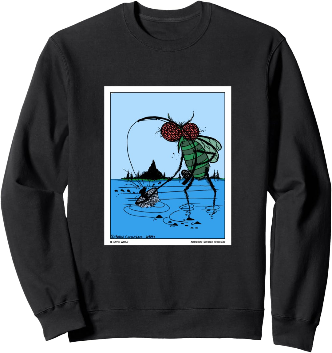 Fliegenfischen Lustiges Fischer-Neuheitsgeschenk Sweatshirt