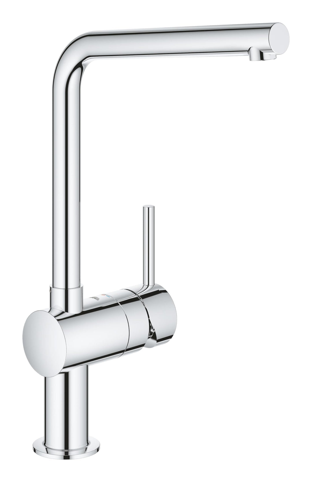 GROHE Minta - Einhand-Spültischarmatur (L-Auslauf, Einlaufmontage, schwenkbarer Rohrauslauf, flexibl