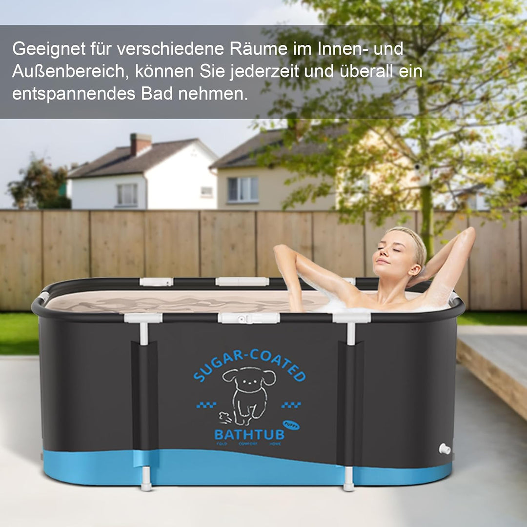 Badewanne Zusammenklappbare Badewanne Ideale Familienbadewanne Gartenpool für Kinder Leicht zu monti