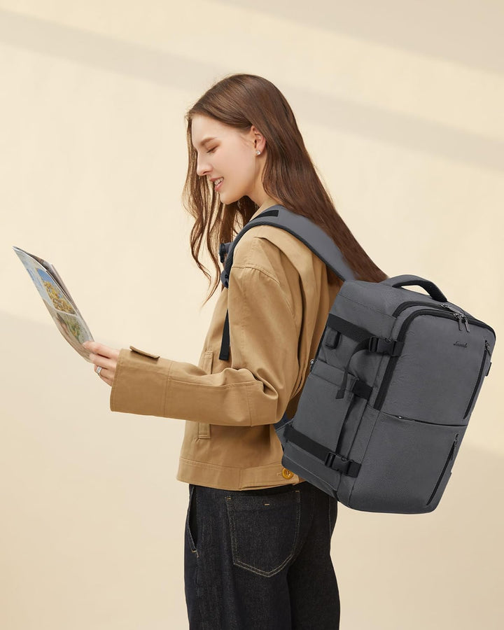 LOVEVOOK Ryanair Handgepäck Rucksack 40x20x25, Reiserucksack Flugzeug Damen Herren, Carry On Luggage
