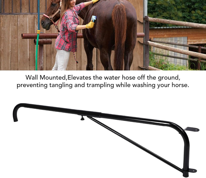 Schlauchboom, Pferdeswaschstand Schlauchboom, Anti -Verwicklungs -Trampling -Wandmontage Schwingarm