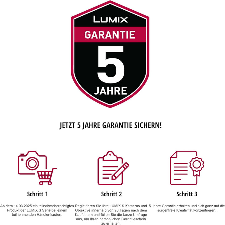 Panasonic LUMIX DC-S5 II Spiegellose Vollformat Kamera 4K 60p und 6K 30p, Flip-Screen, WLAN, Hybrid-